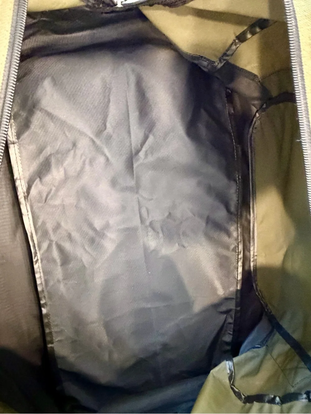 Rome Large Canvas Duffel Bag Travel Gym Weekender Carry On Green Black 26